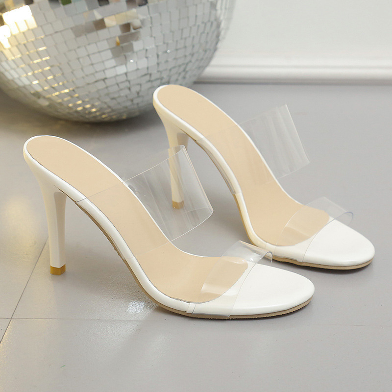 Large Size Summer Nude Stiletto Heel Fairy Style Skin Color Sandals foto 2