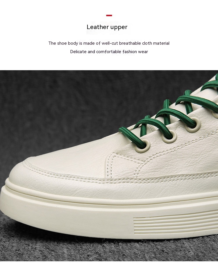 Men's Spring And Autumn Leather Casual Sneakers foto 5