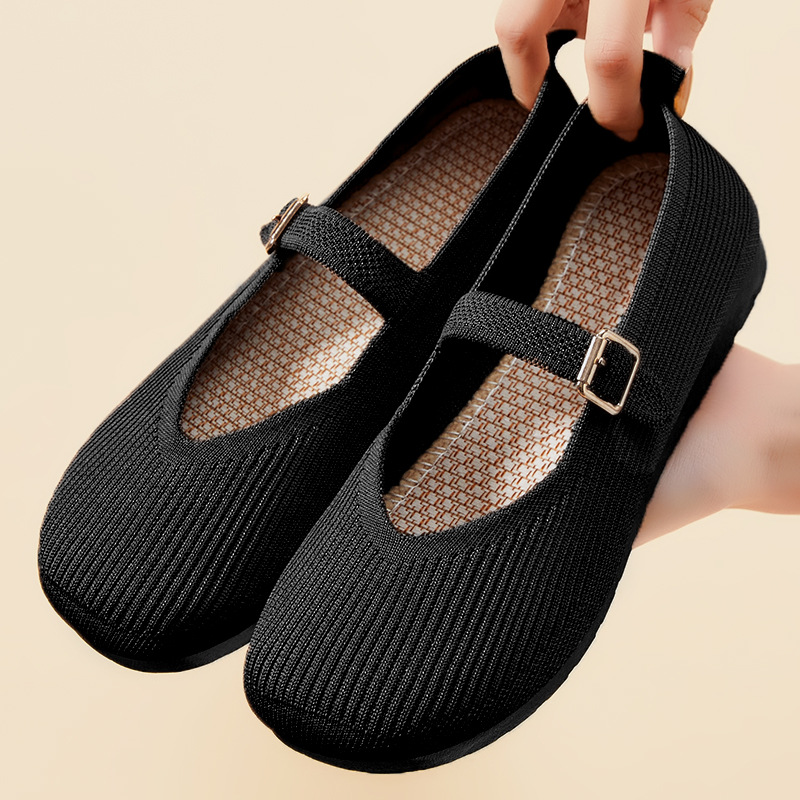 Flat Bottom Slip-on Soft Bottom Round Head Shoes With No Tired Feet foto 2