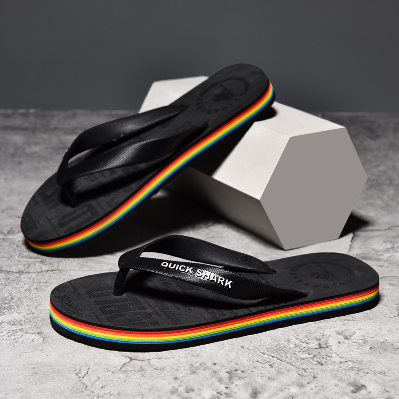 Flip Flops Men's Non-slip Flip-flop Beach Slippers foto 2