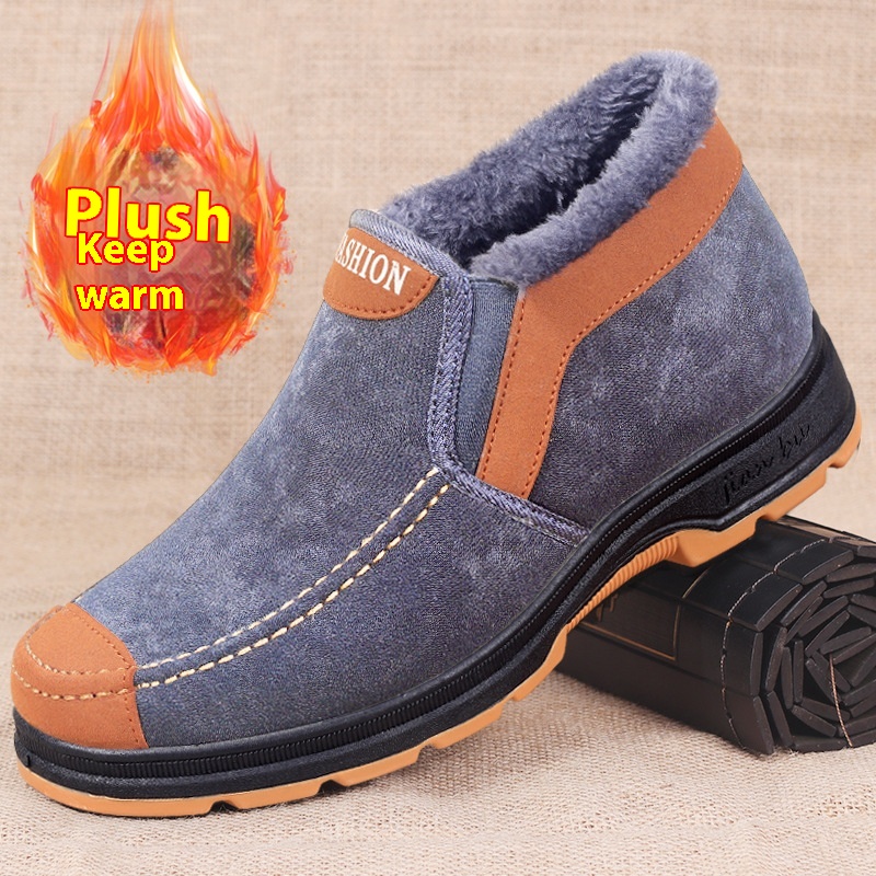 Men's Traditional Cotton Shoes Warm With Velvet foto 3