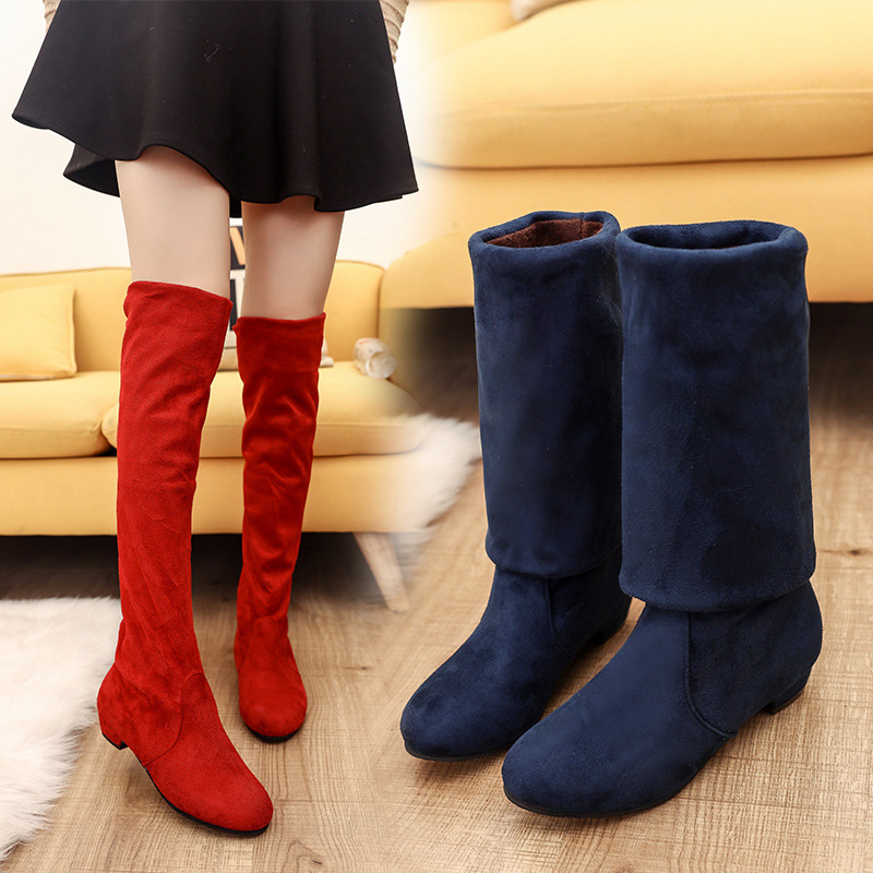 New Fallwinter Korean-style Over-the-knee Boots With Chunky Heels foto 4