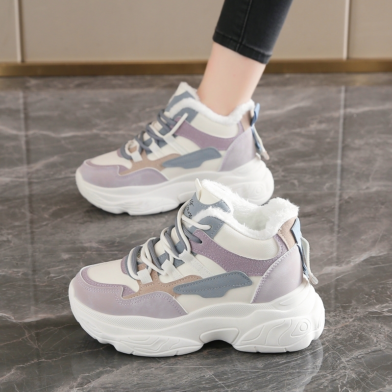 New Thickened Warm Ultra-comfy Fleece-lined Dad Shoes foto 4