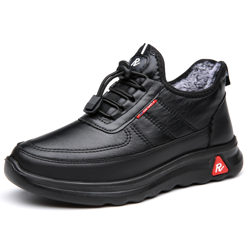 Fleece-lined Thickened Warm And Anti-slip Cotton Shoes For The Elderly foto 5