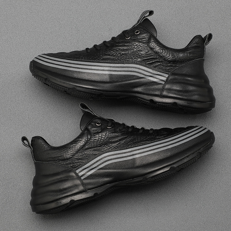 Men's Breathable Leather Sports Shoes