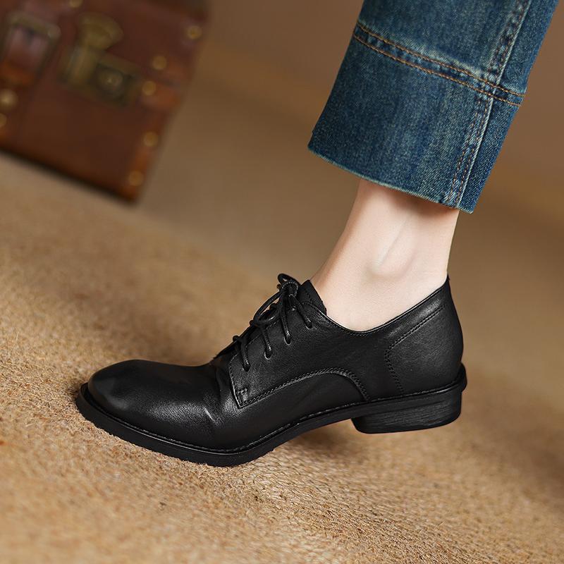 British Style Lace-up Leather Shoes foto 5