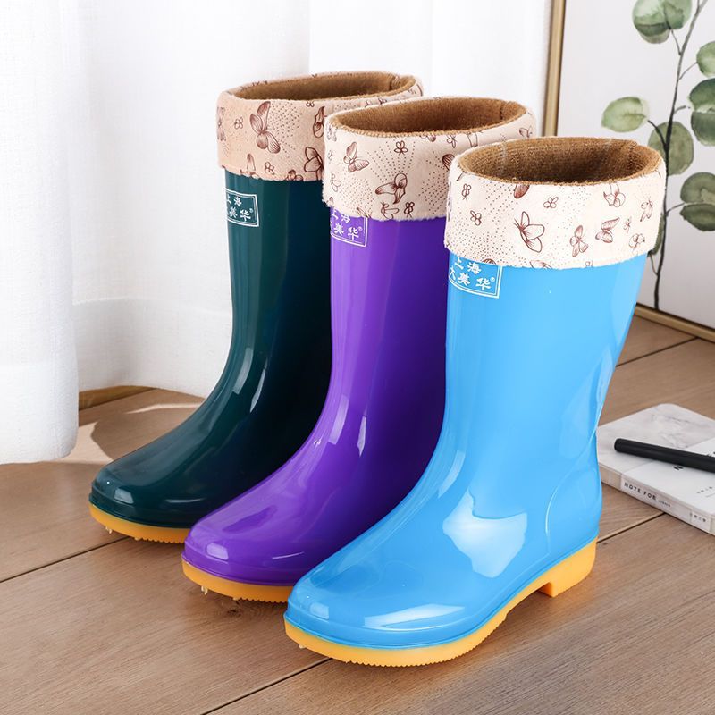 Wool Cotton Warm Non-slip Rain Boots foto 4