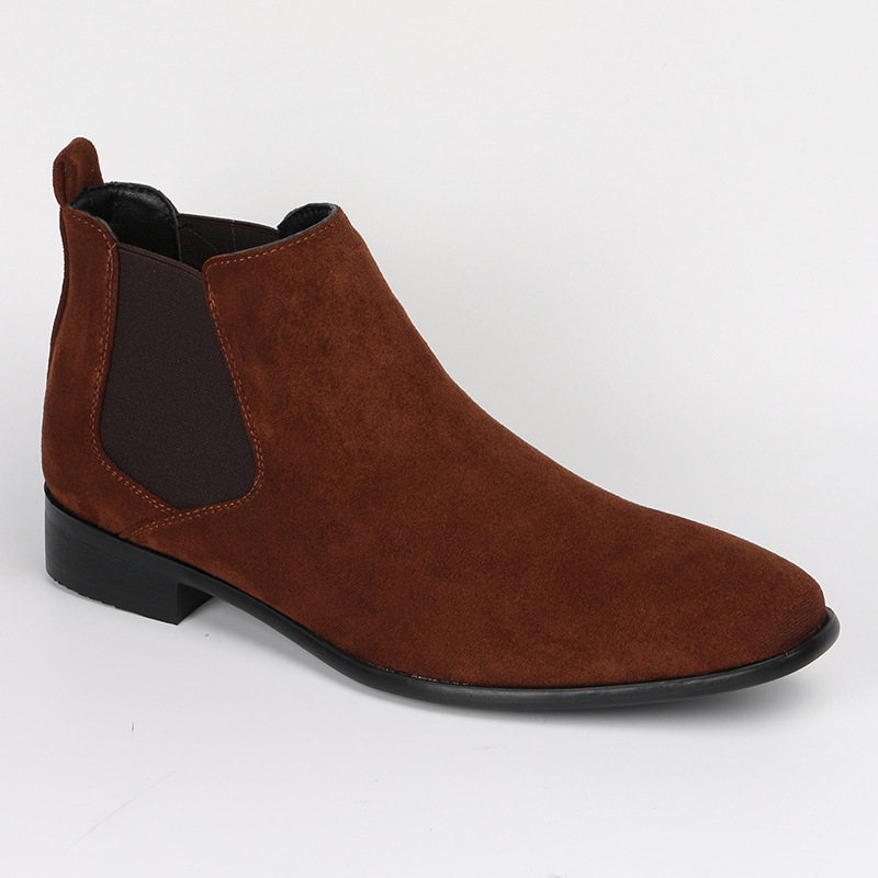 Men's Square Toe Men's Shoes All-match Fashion Men's Short Boots foto 5