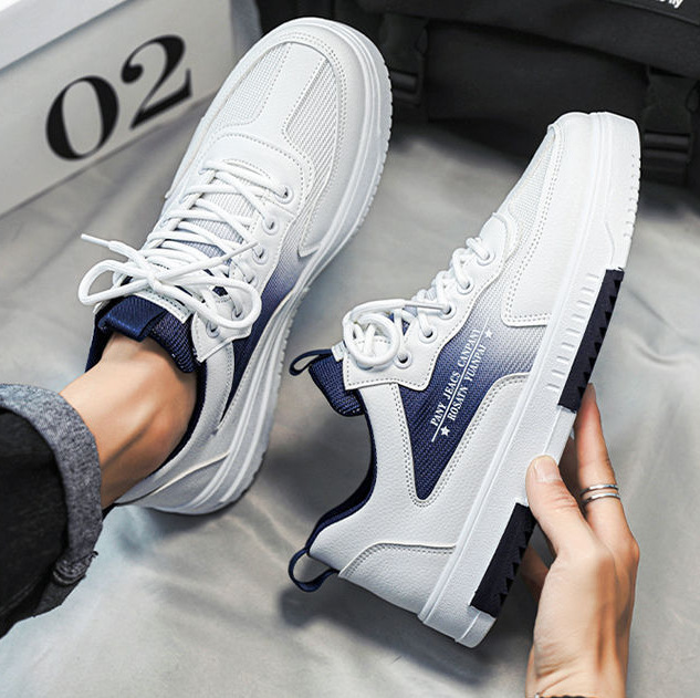Breathable Mesh Panel Shoes Fashion Sports Men's Hight Increasing Shoes foto 4
