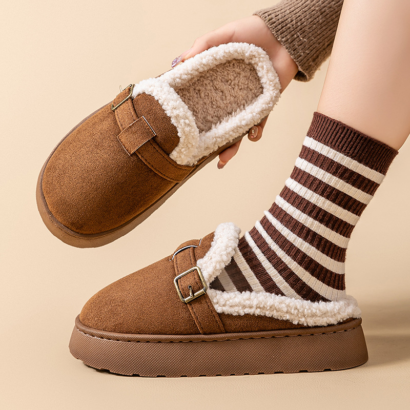 Thick Bottom Increased Women's Toe Cap Half Slippers foto 3
