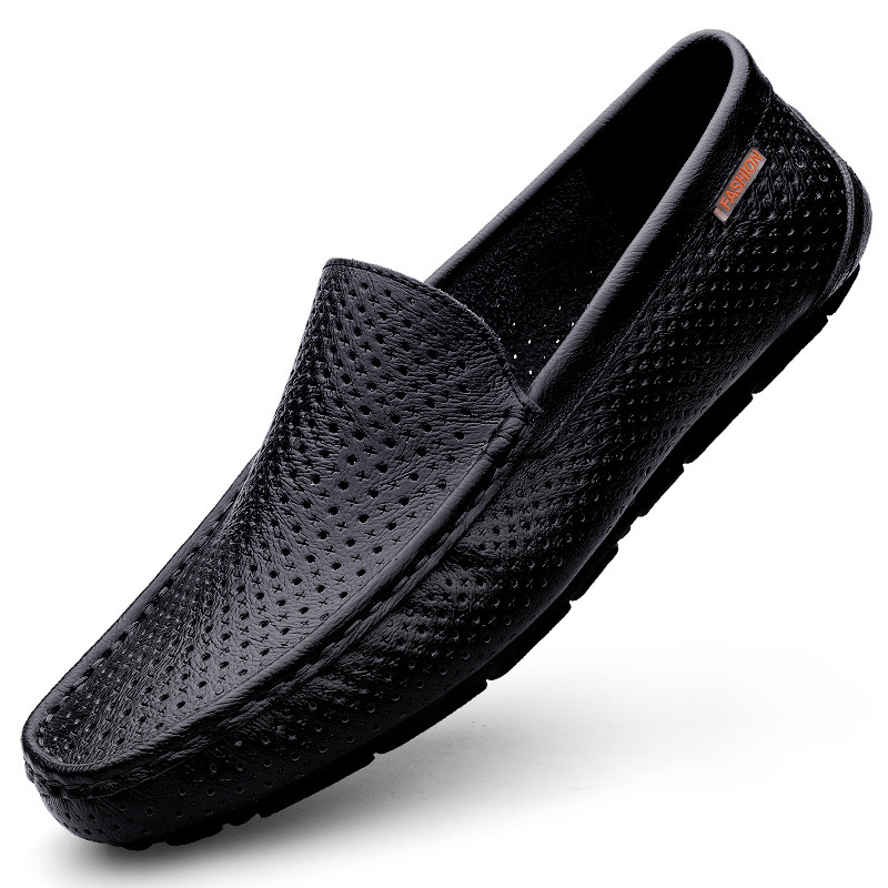 Men's Leather Shoes Casual Soft Leather foto 4
