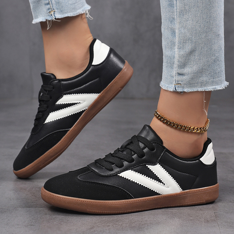 Flat, Lightweight Athletic Forrest Gump Retro Lace-up Casual Shoes foto 5