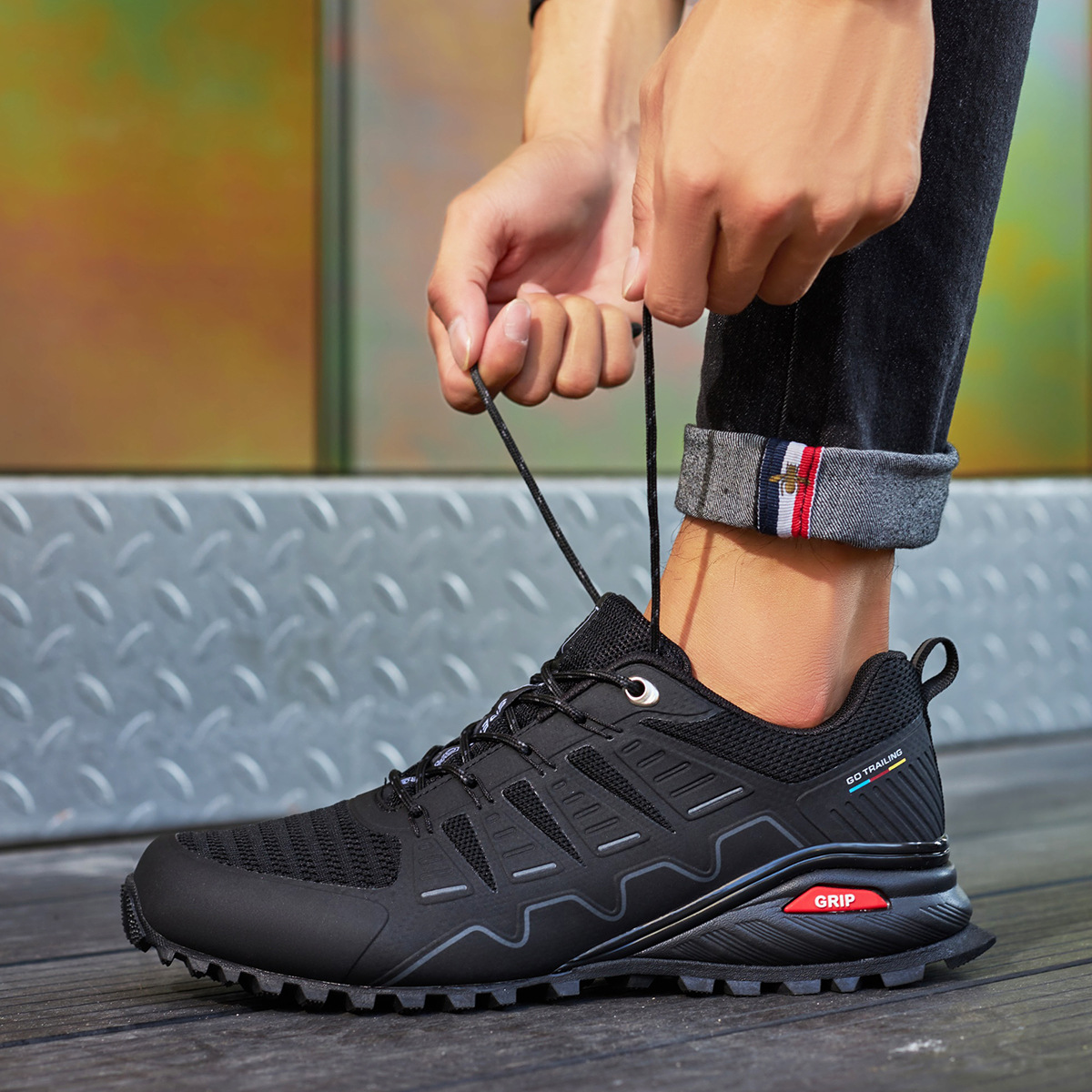 Plus Size Outdoor Sneakers Men's Wear-resistant Non-slip foto 4
