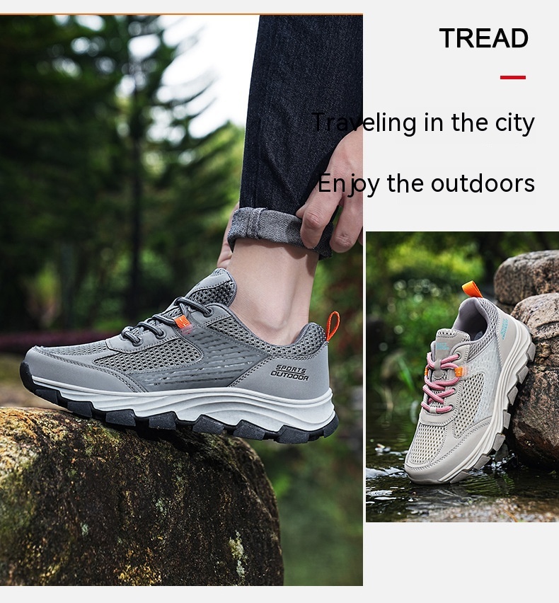 Plus Size Mesh Men And Women Low Top Outdoor Climbing Boots foto 3