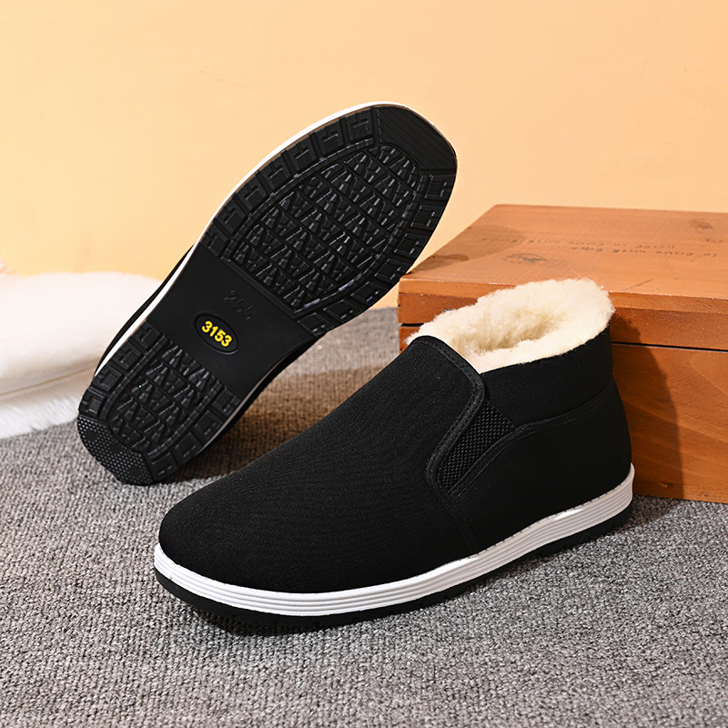 Fashion Personality Winter Canvas Thermal Shoes Men foto 3