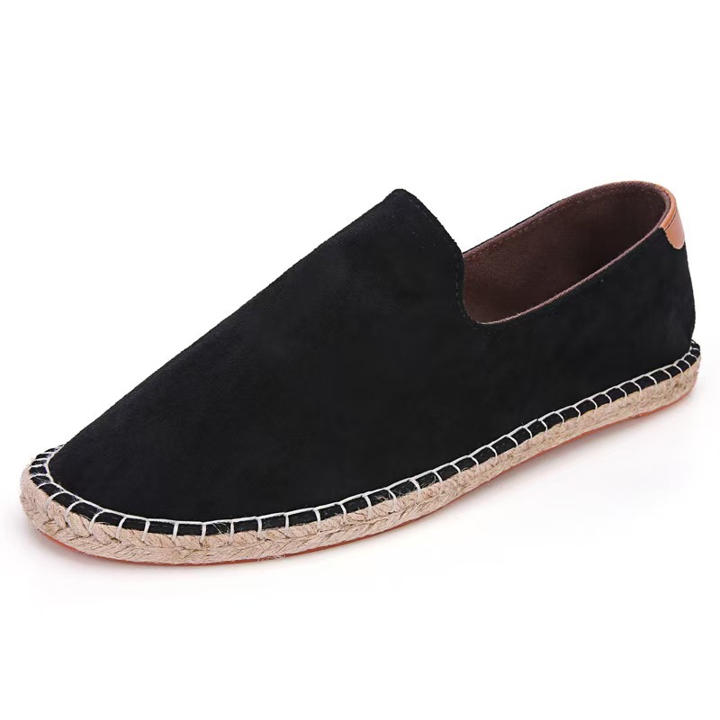 Wear-resistant Canvas Mens Shoes Breathable Slip-on Loafers foto 5