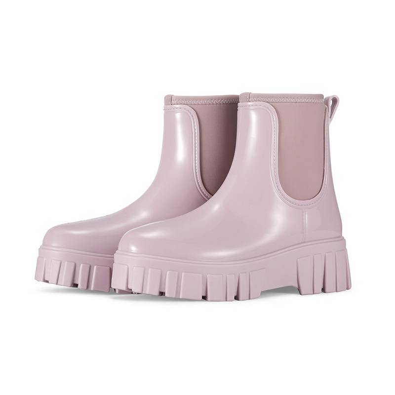 Height Increasing Waterproof Non-slip Low Tube Rain Boots foto 3