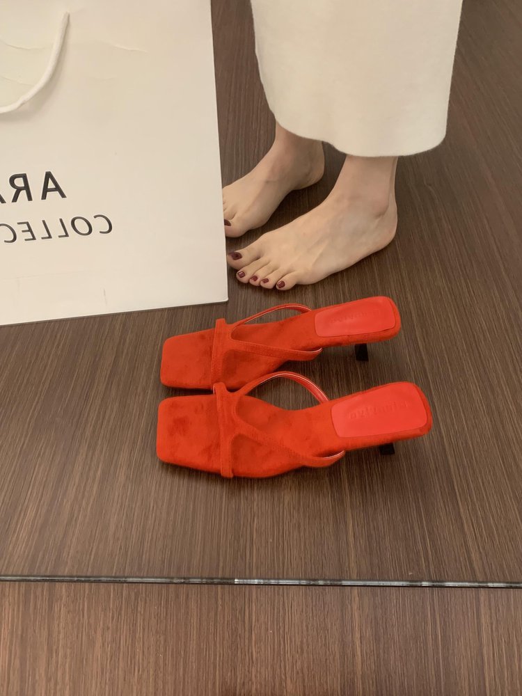 Womens French-style High-heeled Casual Sandals foto 3