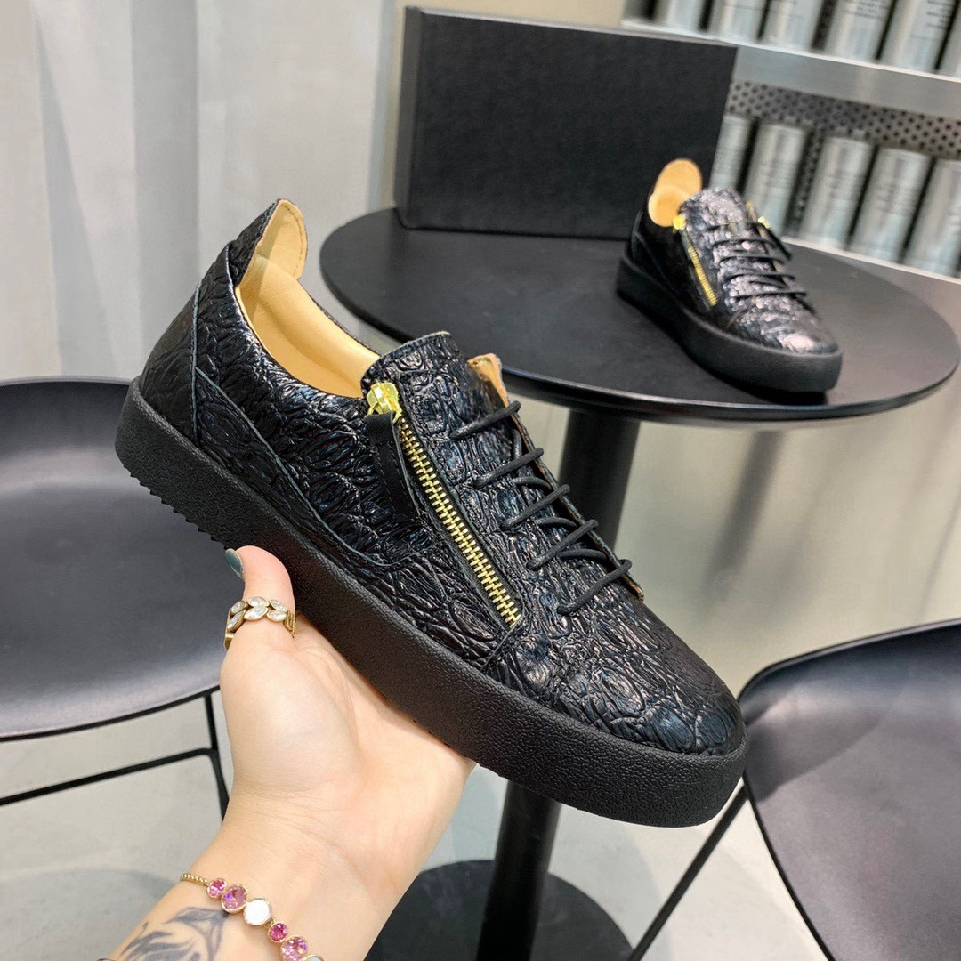 European Station Men's Cowhide Fashion Casual Board Shoes foto 4