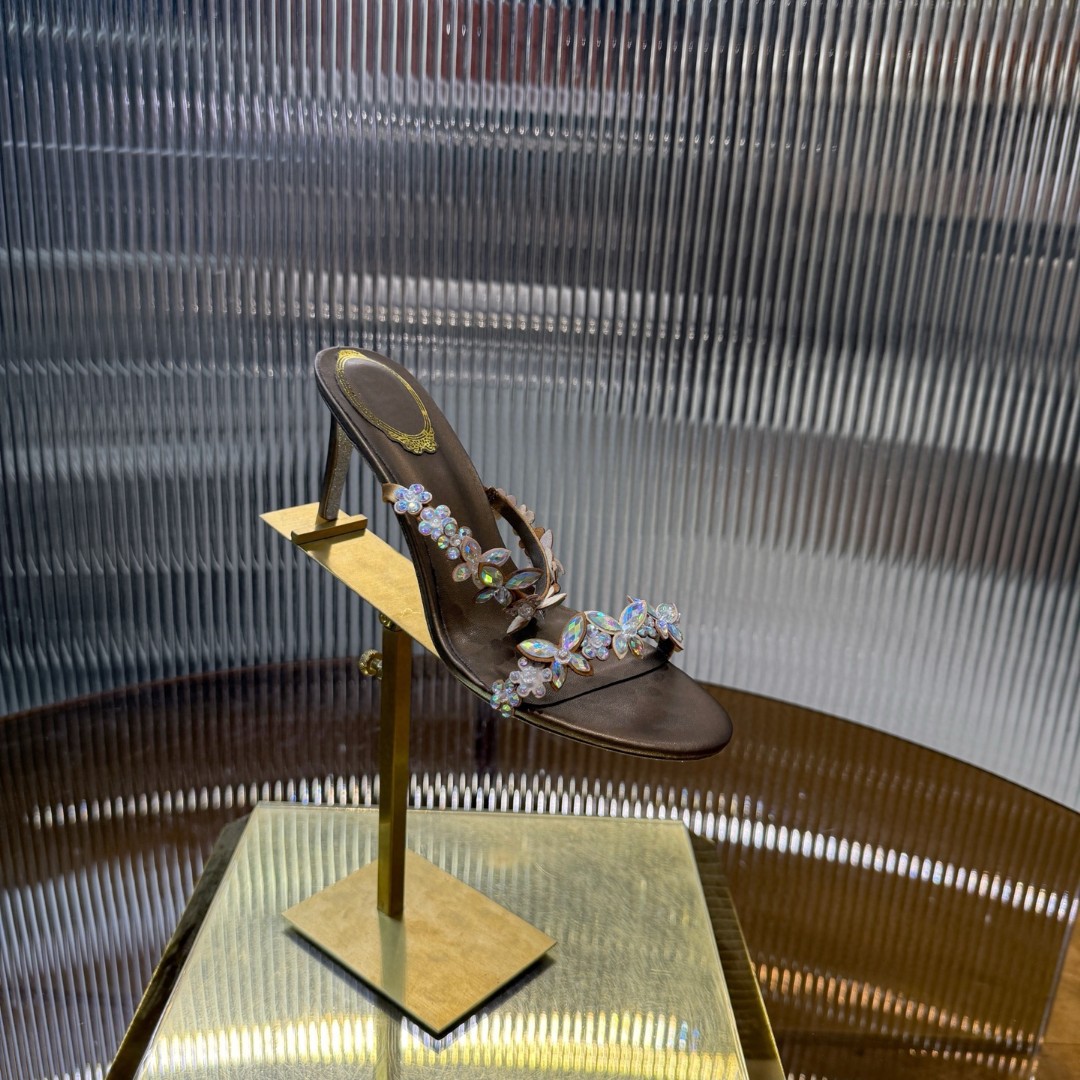 Amoi Crystal Elegant Fashion Outerwear High Heels foto 3