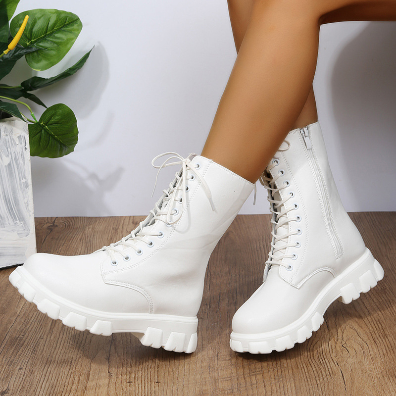 Round-toe White Cross-border Bootsankle Boots foto 3