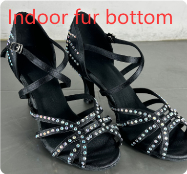Diamond Latin Dance Shoes Women's High Heel Dancing Shoes foto 3