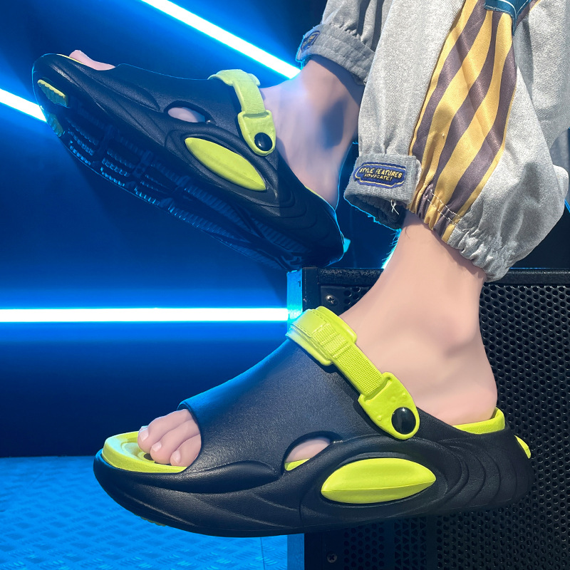 New Summer Men's Sandals Non-slip Deodorant Platform foto 4