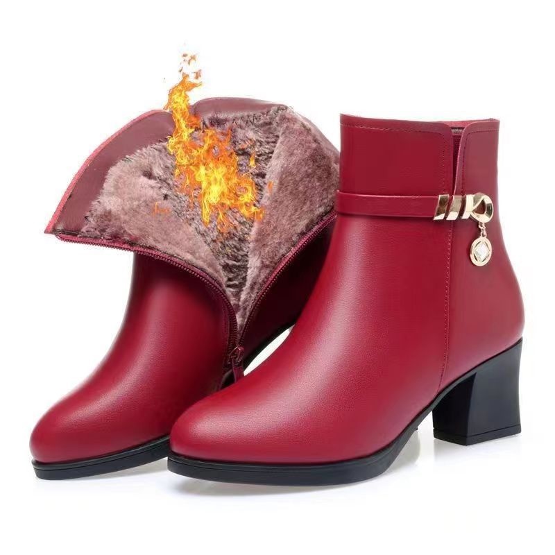 Velvet Thermal Non-slip Middle-aged And Elderly Female Boots foto 5