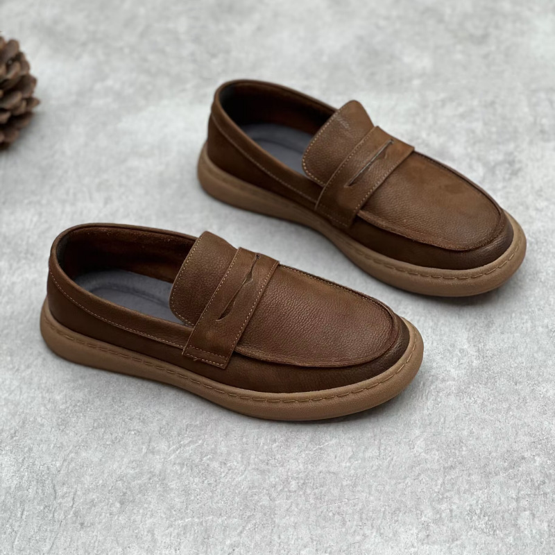 Fashion Personality Men's Casual Leather Shoes foto 4
