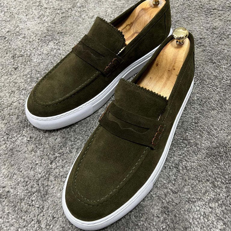 New European And American British Business Casual Slip-on Lazy Men's Loafers foto 2