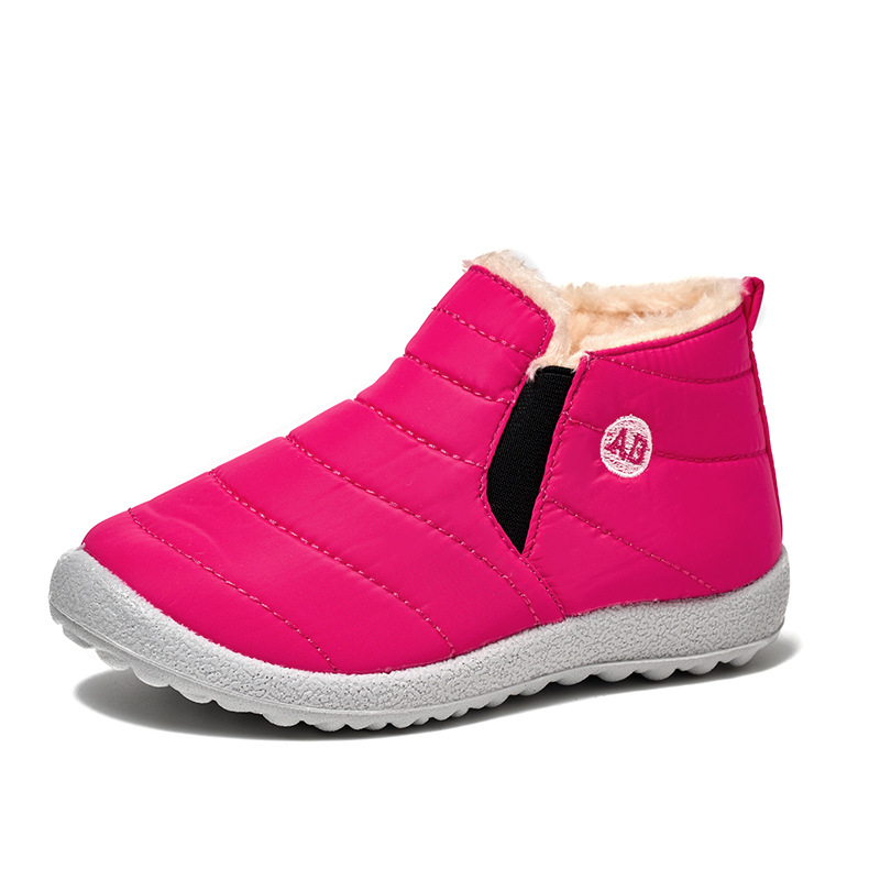 Fleece Lined Padded Warm Keeping Children's Cotton Shoes foto 5