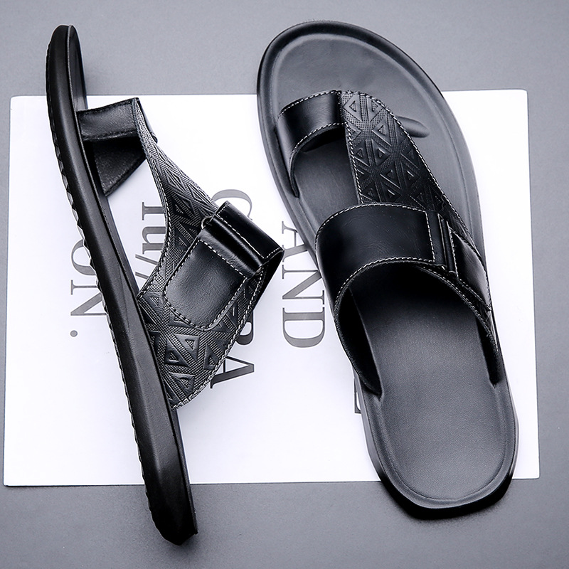 Men's Fashion All-matching Simple Beach Slippers foto 2