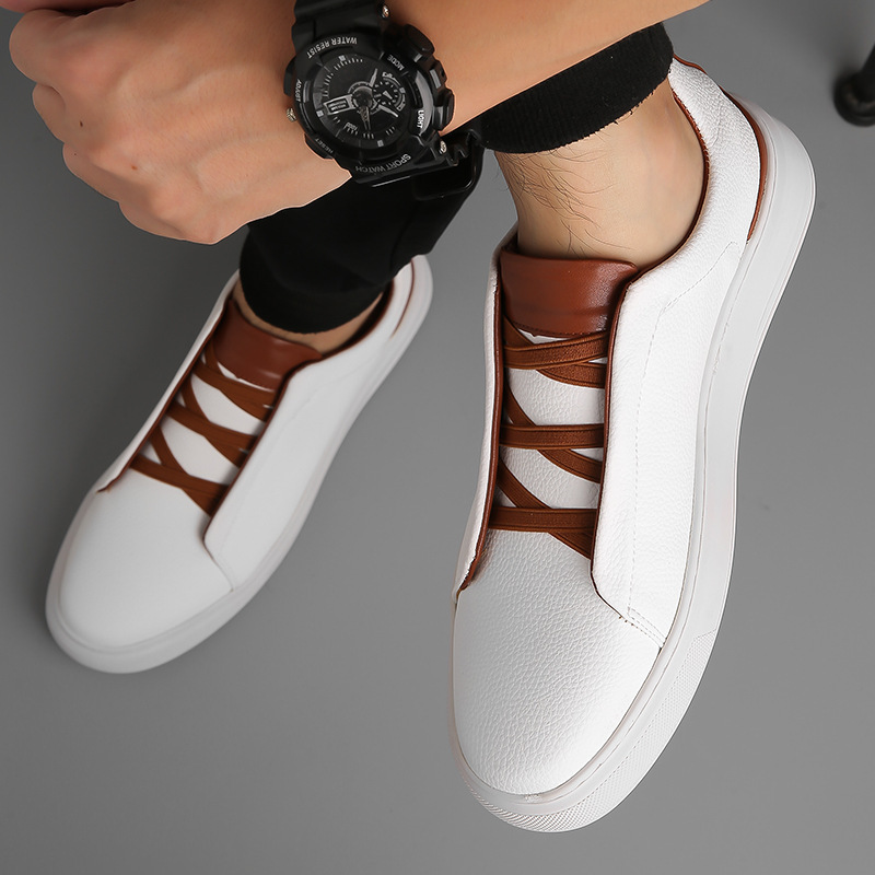 Waterproof Non-slip Comfortable Versatile Lace-up Mens Shoes foto 5