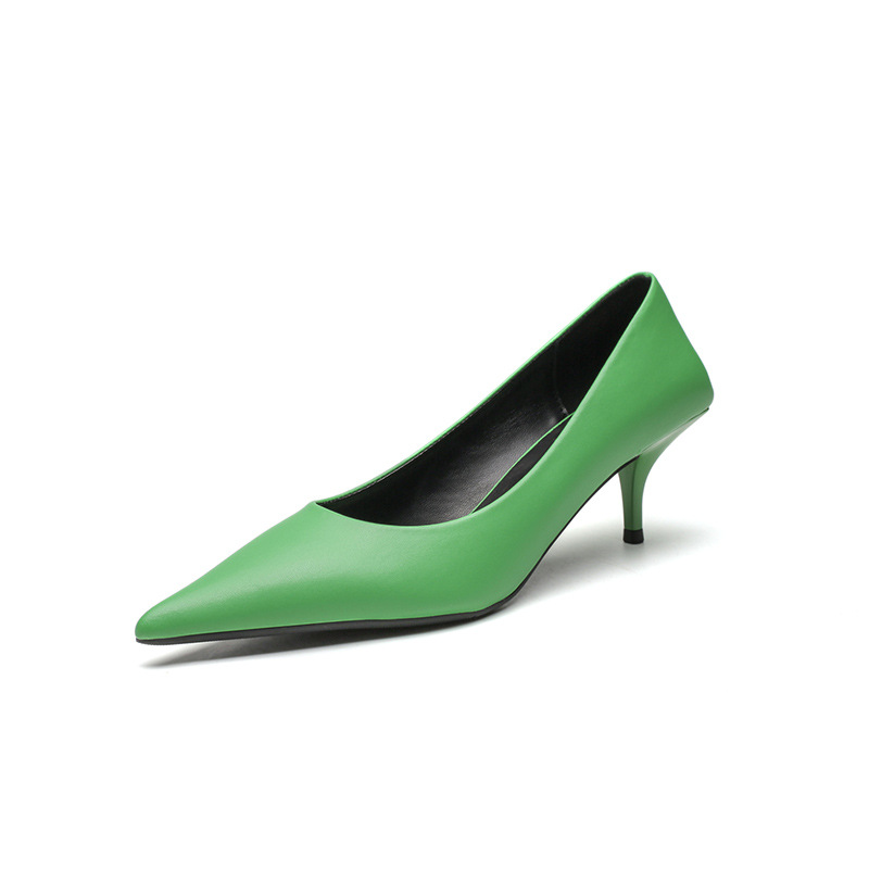 Stiletto-heeled Pointed-toe Low-cut Professional Commute Pumps foto 5