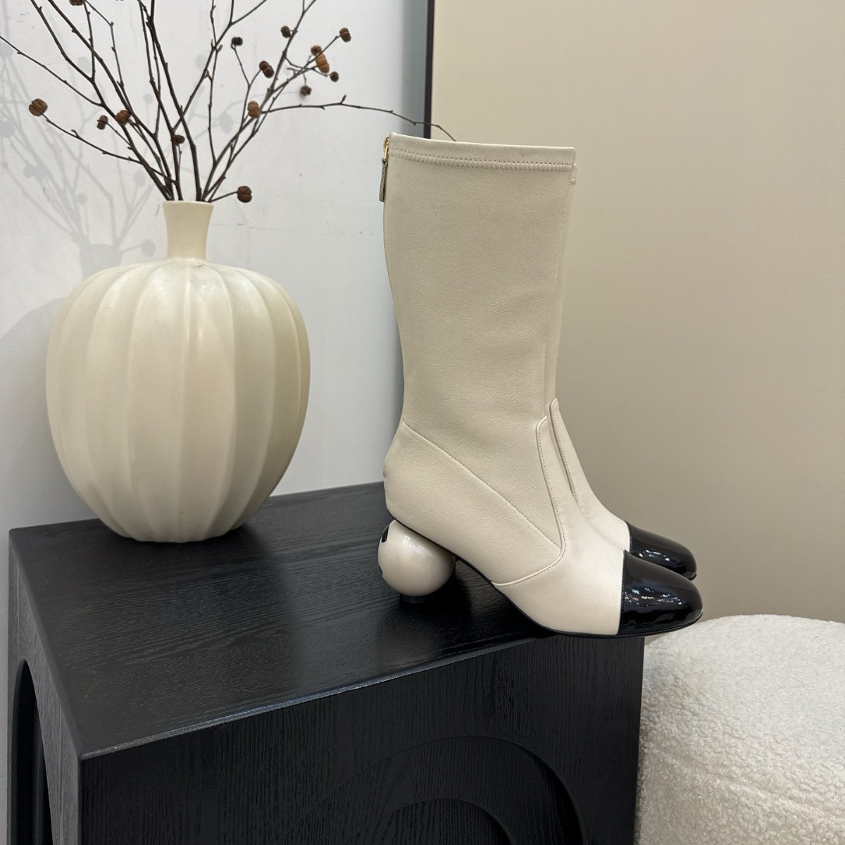 Autumn And Winter Classic Style Chunky Heel Ankle Boots foto 5