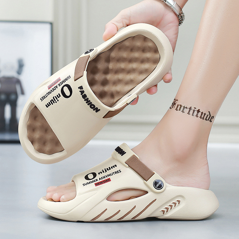 Men's Non-slip Wear-resistant Slippers Dual-use Plus Size foto 2