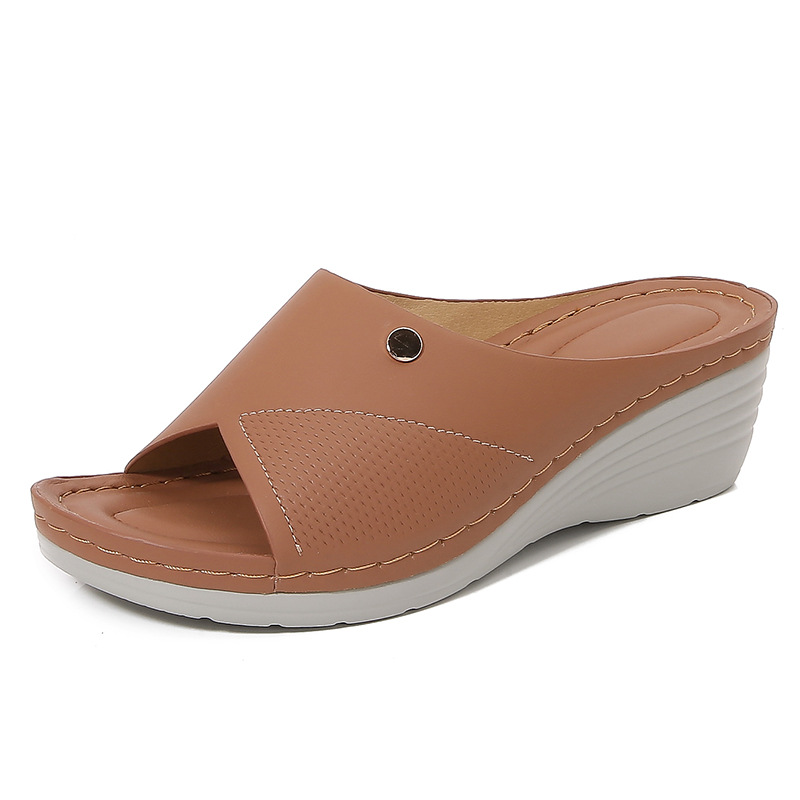 Spring And Summer Fashion Casual Wedge Beach Outdoor Slippers foto 5