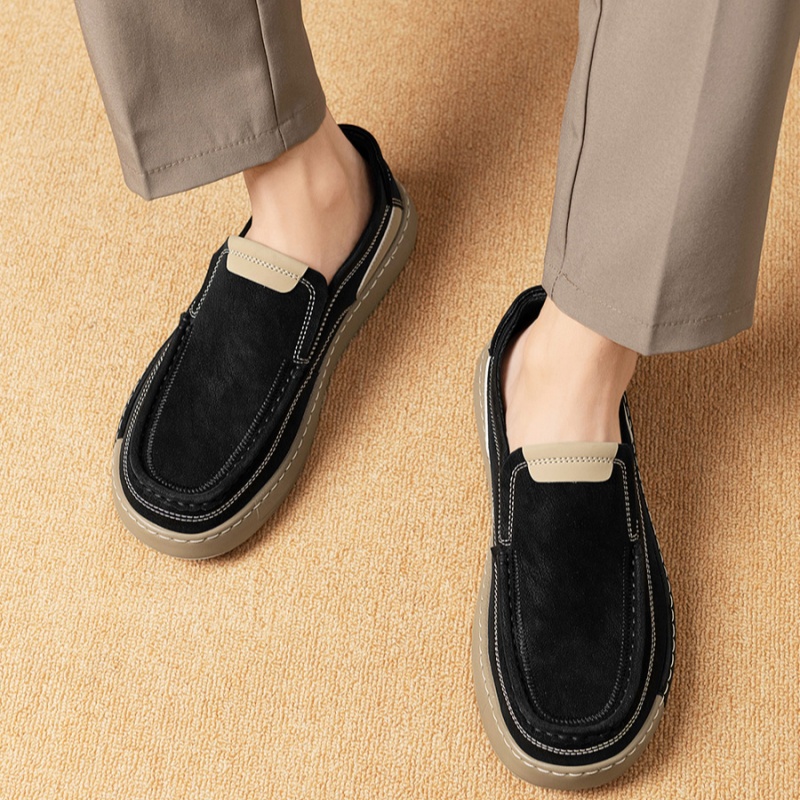 Men's One Pedal Autumn Fashion All-match Casual Leather Shoes foto 5