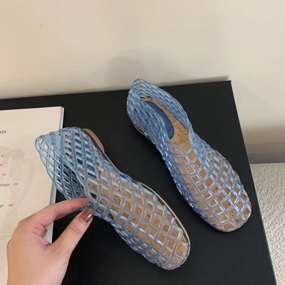 Korean-style Comfortable Versatile Hollow-out Round-toe Flats foto 4