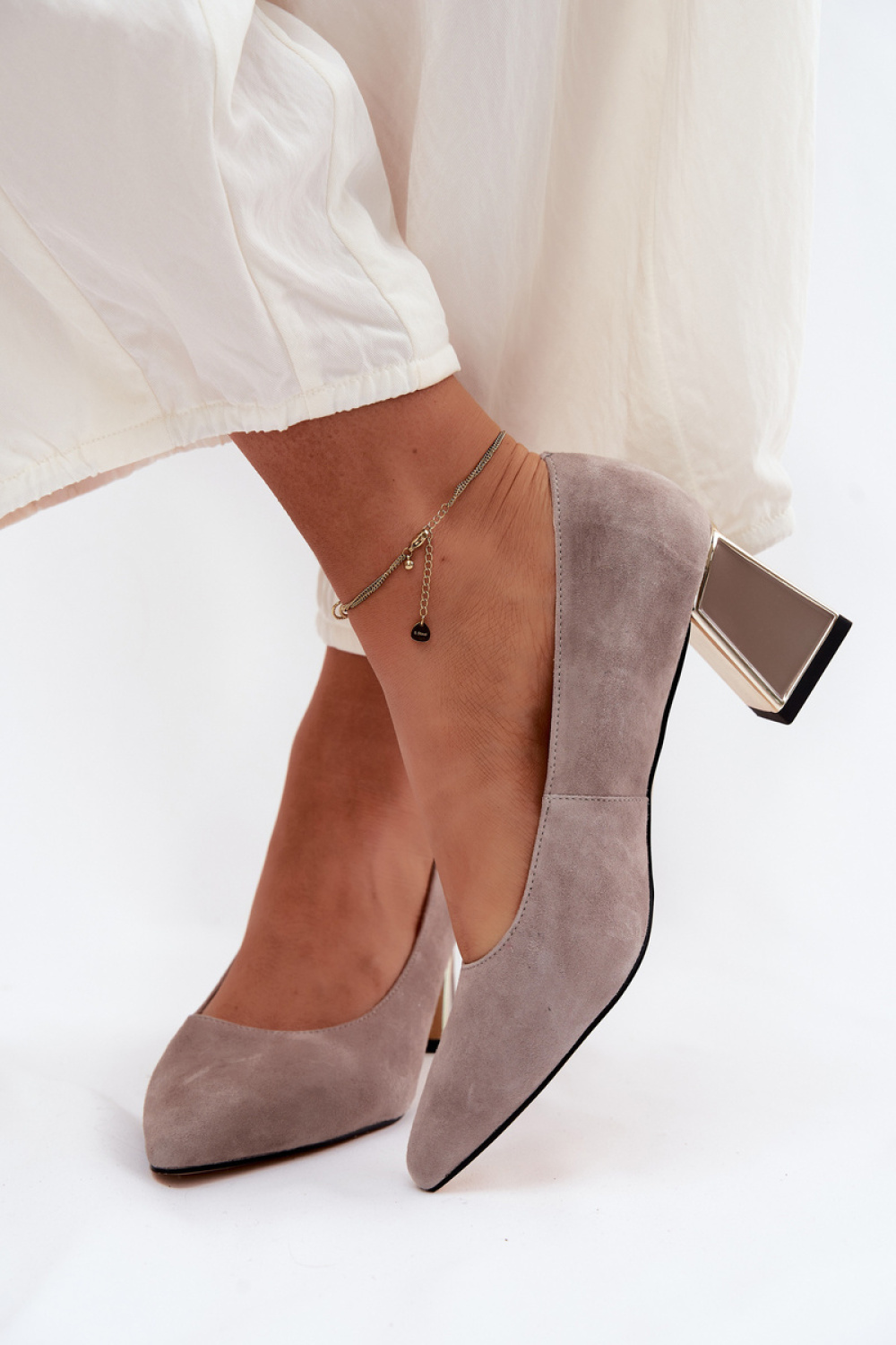 Pumps met dikke hak Step in style foto 3