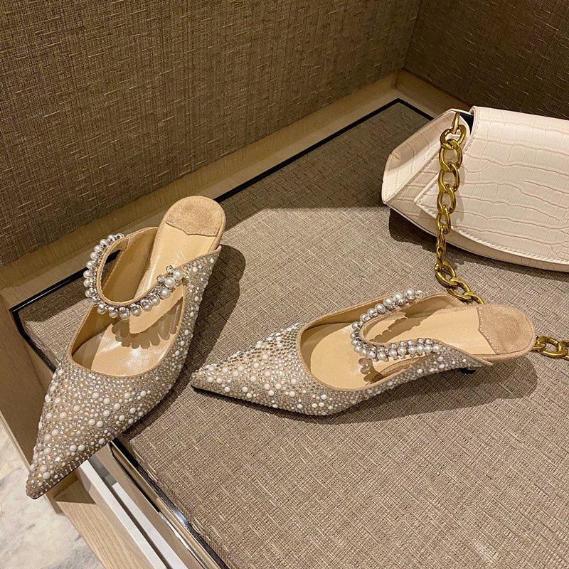 Spring New Stiletto Heel Slippers Women foto 4