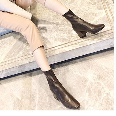 Stylish Minimalist Retro Design Womens Boots foto 5