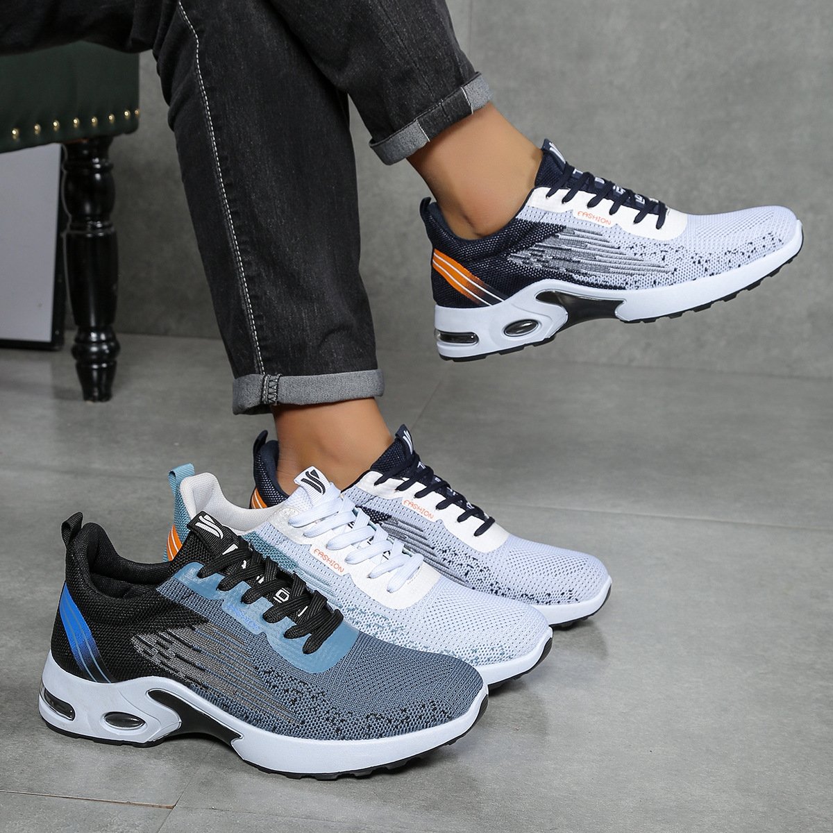 Mesh Breathable Sneakers Fashionable Casual Running Shoes foto 3