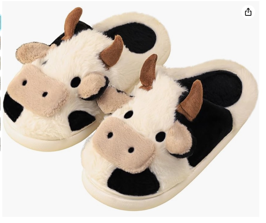 Female Cow Baotou Cotton Slippers foto 3