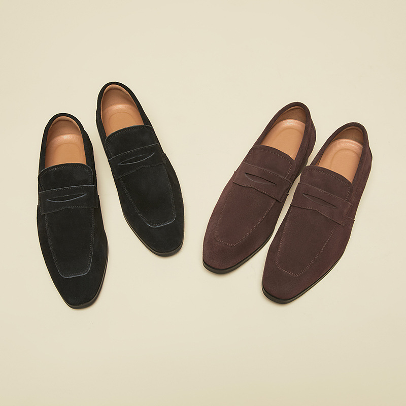 Summer Slip-on New Japanese Style Simple Suede Shoes foto 4
