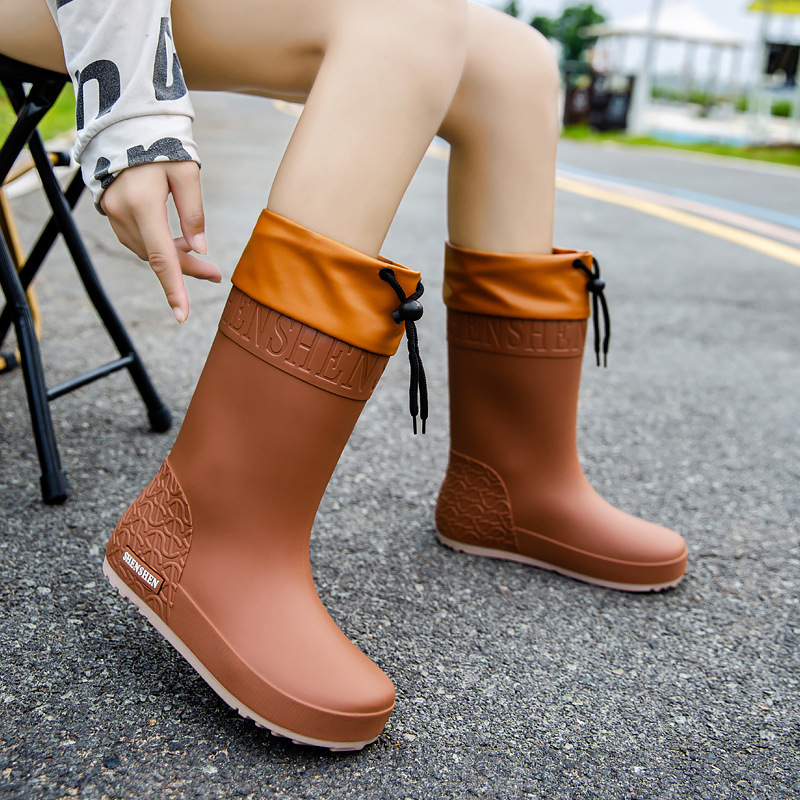 Women's Non-slip Wear-resistant Rain Boots foto 4