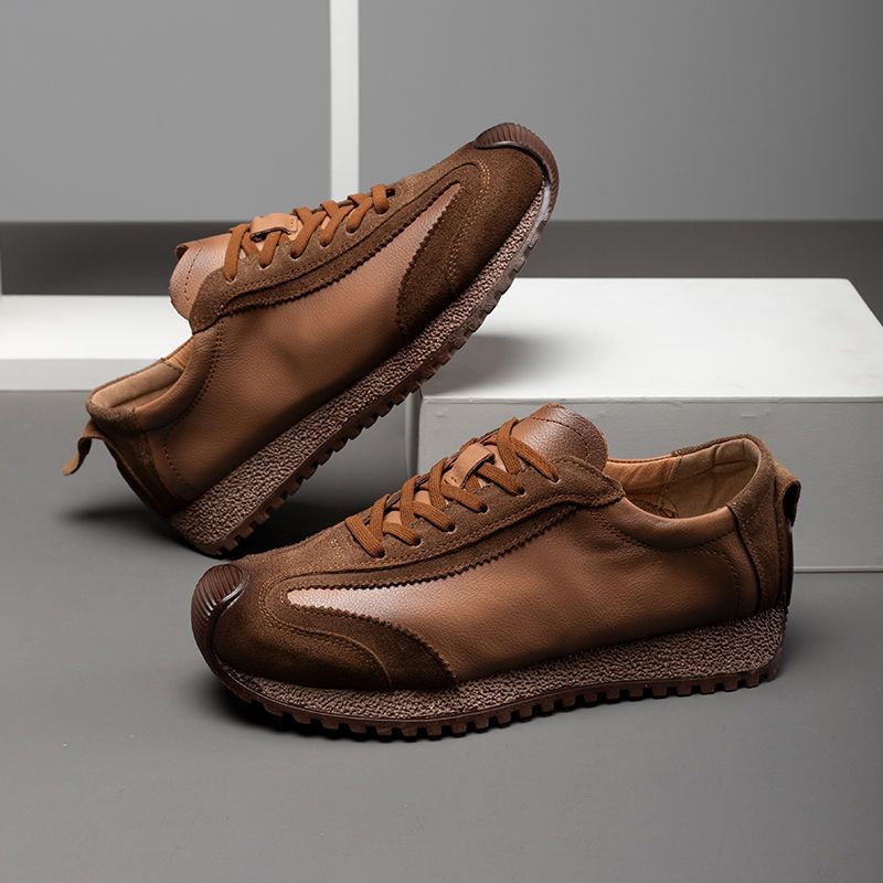New Leather Sneakers Retro Sports Casual Shoes foto 2