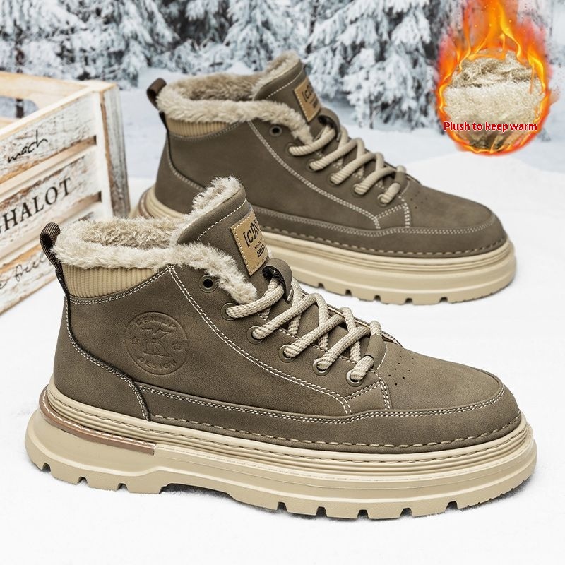 Men's Fleece-lined Thick Warm Outdoor Snow Boots foto 5