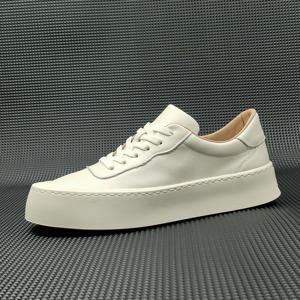 Boys First Layer Cowhide Board Shoes Thick Bottom foto 5