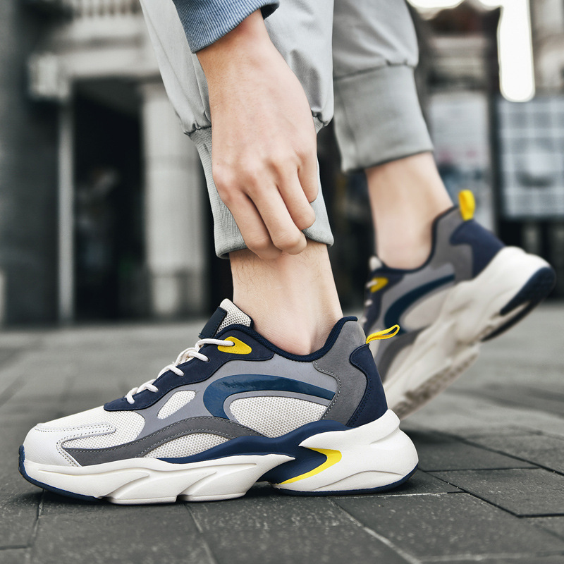 Trendy Casual Sneaker Fashion Colorblock Breathable Rubber Patch foto 5